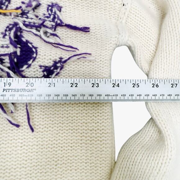 Zadig & Voltaire Lakers Nba X Zv Jumper 100% Cashmere Crewneck Sweater Large - Picture 12 of 12